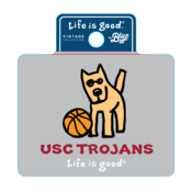 USC Trojans Life Is Good Jake Basketball Dog Sticker